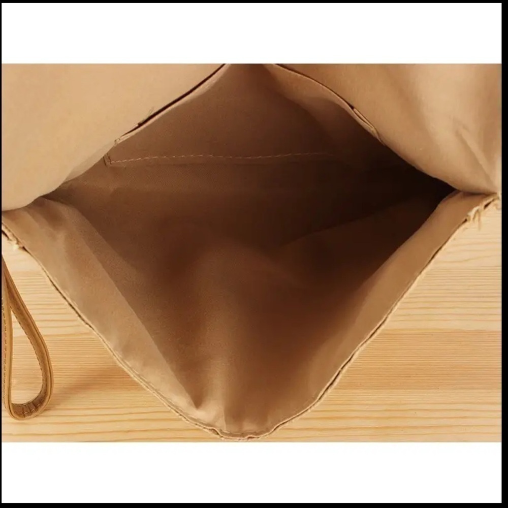 Argyle Woven Paper Envelope Clutch Bag - Picture 5 of 7